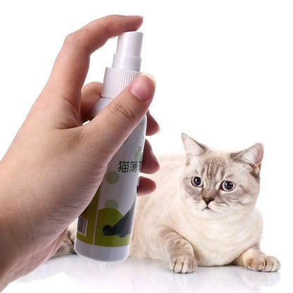 50ml Natural Healthy Cat Catnip Spray Safe Long-term Supplies Spray Training Soothe Mood Inducer Scratching Effect Pad Pet R7Y7