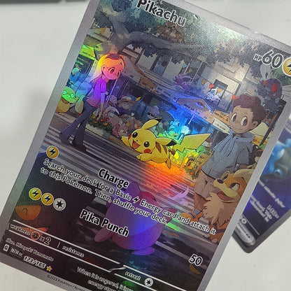 10pcs/set Diy PKM 151 Series EX Blastoise Charizard Venusaur Squirtle Rainbow Card Pocket Monsters PTCG Game Collection Cards