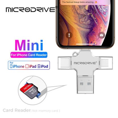 USB 3.0 Flash Drive For Iphone ipad Android Pen Drive 4 in 1 Memory stick Type-c Pendrive OTG 64GB 128GB 256GB
