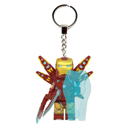 Marvel Creative Personalized Cartoon Keychain Iron Man Hulk Hawkeye Venom Thanos New Car Keychain Backpack Pendant Festival Gift