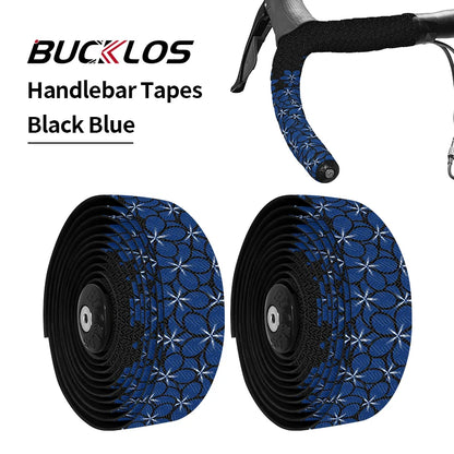 BUCKLOS Road Bike Handlebar Tape EVA+PU Non-slip Shock Absorption Handlebar Tape Flower Bar Tape Waterproof Bycicle Accessories
