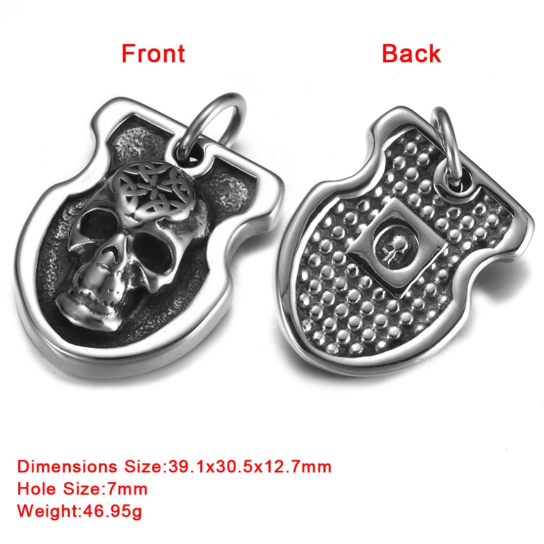 316L Choice Stainless Steel Viking Skull Animal Vintage Pendant for Men Necklace Bracelet DIY Accessories Finding Jewelry Making
