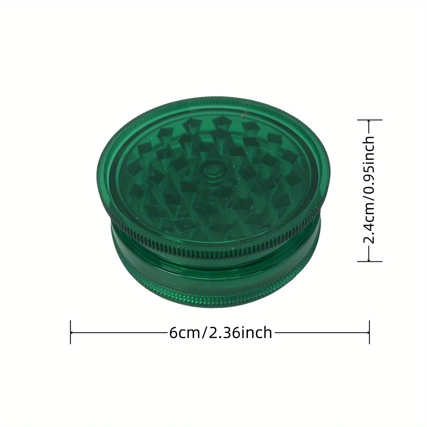 40/60mm Plastic Herb Grinder 3-layer Manual Spice Salt Mill Pepper Mortar Pestle Tobacco Raw Grass Grinder Cigarette Smoke Tool