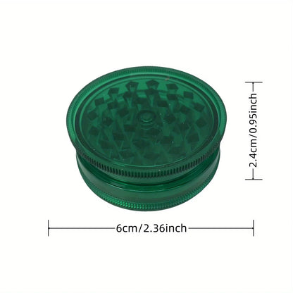 40/60mm Plastic Herb Grinder 3-layer Manual Spice Salt Mill Pepper Mortar Pestle Tobacco Raw Grass Grinder Cigarette Smoke Tool