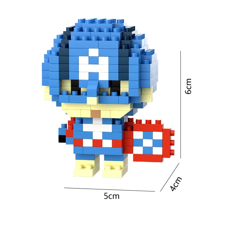 26 Styles New Cartoon Anime Building Blocks  Mini Cute Miniature Bricks Ornaments Small Particle Children's Toys