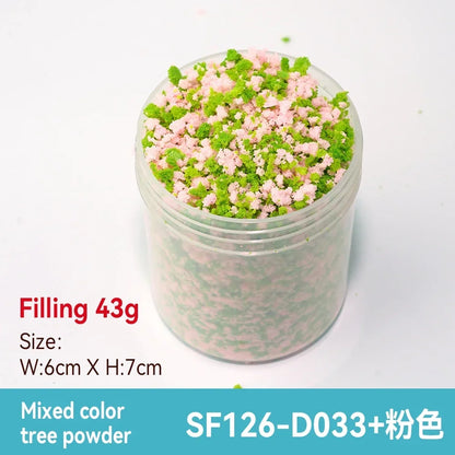50ml 1-3mm Simulation bush grass sponge tree powder coarse grain flowers leaves diy military train model sand table scene layout