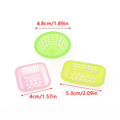 10Pcs 1:12 Dollhouse Miniature Storage Baskets Kitchen Decor Toy Doll House Accessories Basket Washing Vegetables Fruit Food