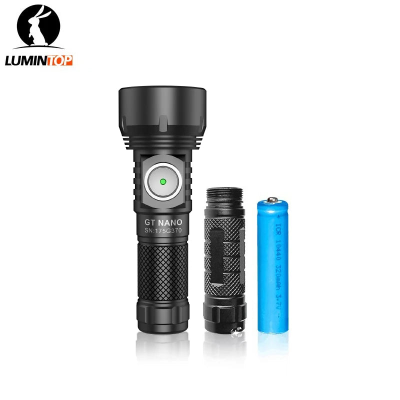 Lumintop GT NANO V3.0  flashlight with 10280 battery Long-range flashlight 360 meters  600 lumens mini powerful torch