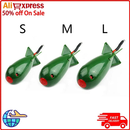 Carp-Fishing-Rocket Feeder Spod Float Decoy Bait Rack Pellet Rocket Feeder Fishing Bait Feeder Fishing Tackle-Accessories