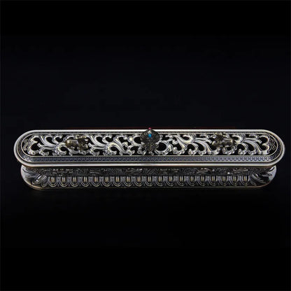 Antique Handmade Copper Tibet Incense Burner Incense Stick Holder Zen Buddhist Teahouse Home Office Decoration Crafts Ornaments