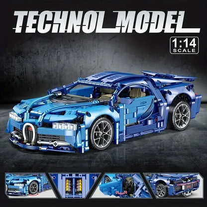 1:14 Technical Racing Sport Car Model Building Blocks Decoration Desktop Ornament Bricks Toys for Children's Christmas Gift