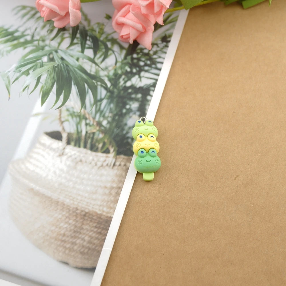Cute Cartoon Cat Frog Charms for Earring Bracelets Jewelry Making DIY Pendants Wholesale Bulk