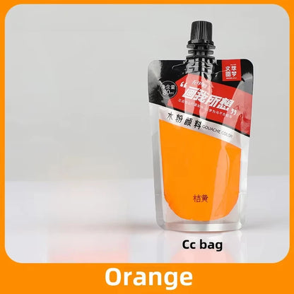 Gouache Pigment Pack Gouache Refill Jelly Pigment Art Students Special Beginners Children's Non-Toxic Super Gouache 80ml