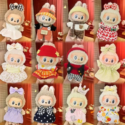 Labubu Trendy Outfit Accessories Leisure set princess skirt Stylish Look for Labubu Vinyl Dolls