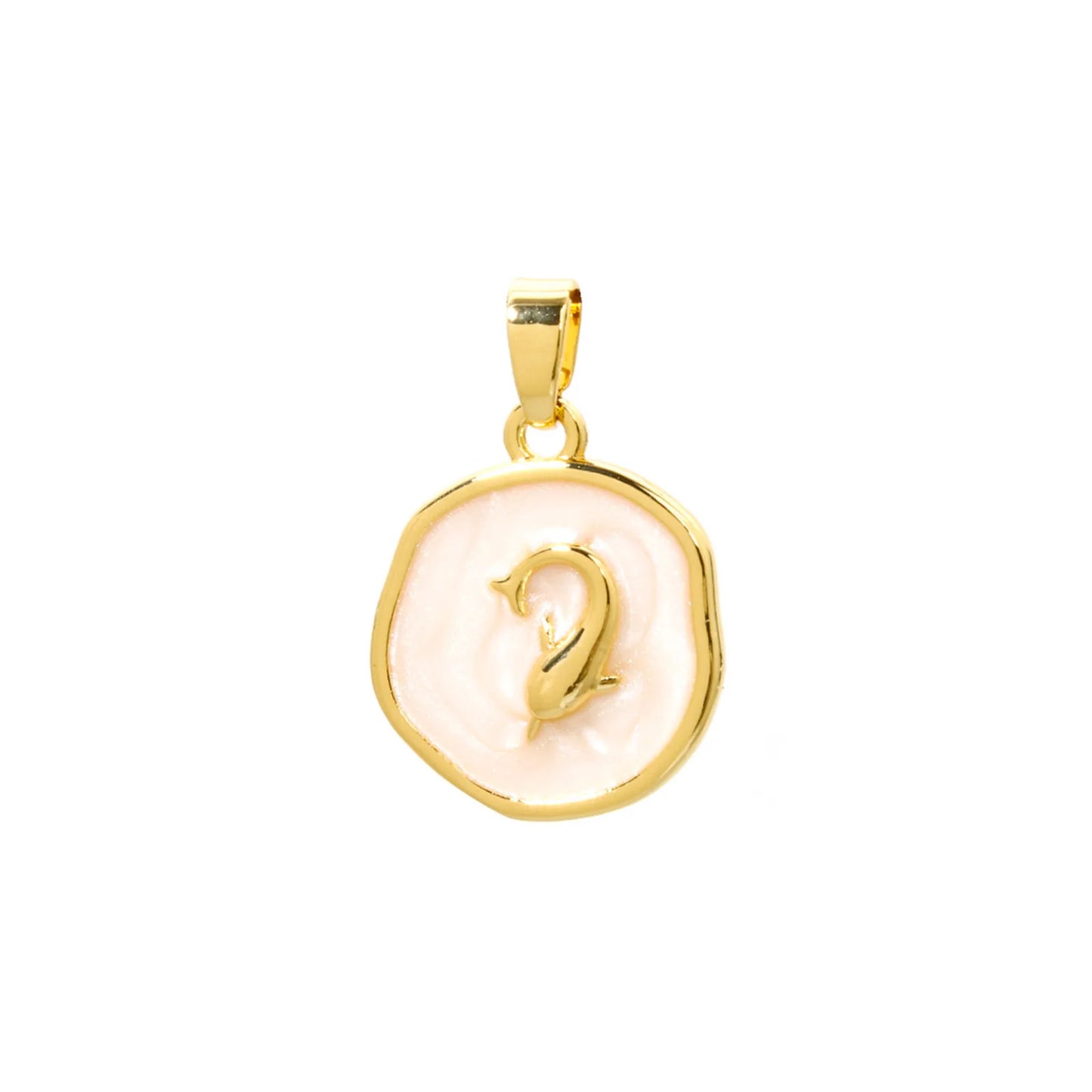 2 PCs Brass Ocean Series Charm Pendant 18K Gold Plated Irregular Enamel Shell Starfish Dolphin For Necklace Making 22mm x 15mm