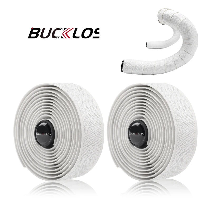 BUCKLOS Road Bike Handlebar Tape EVA+PU Non-slip Shock Absorption Handlebar Tape Flower Bar Tape Waterproof Bycicle Accessories