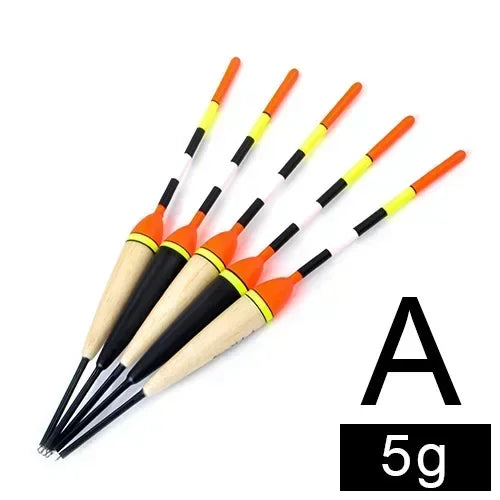 2g-5g Fishing Float Set 5pcs Barguzinsky Professional Vertical Buoy Accessories Fishing Float Pesca