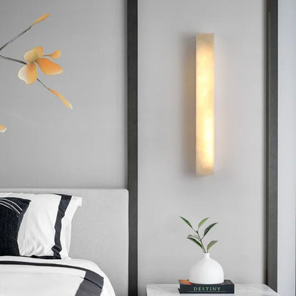 Artpad Designer Marble Wall Lamp for Living Room Hallway Stairs Bedroom Dining Room Copper Ambient Alabaster Wall Lighting