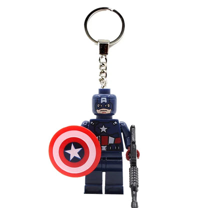 Marvel Creative Personalized Cartoon Keychain Iron Man Hulk Hawkeye Venom Thanos New Car Keychain Backpack Pendant Festival Gift