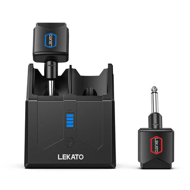 5.8Ghz Rechargeable Guitar Transmitter | Lekato Wireless Kit W/ 300Ft Range & Fast-Charge Case for Electric Guitar/bass Outdoor