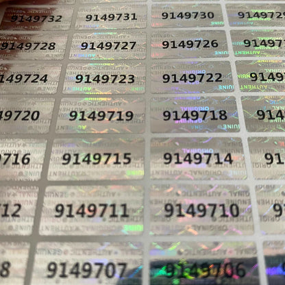 200pcs SECURITY SEAL, TAMPER EVIDENT, Warranty void stickers, 20mm X 10mm hologram