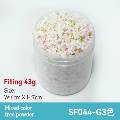 50ml 1-3mm Simulation bush grass sponge tree powder coarse grain flowers leaves diy military train model sand table scene layout