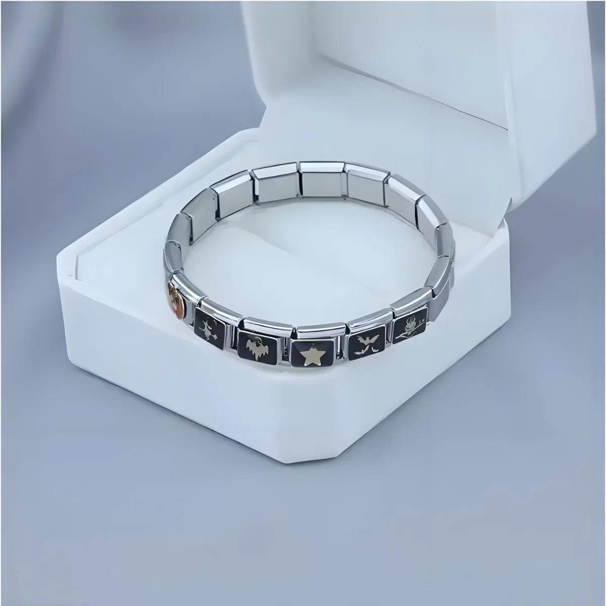2025 Dark Style Halloween Black Owl Star Moon Bat Ghost Billiards Charm Italian Links Fit 9mm Bracelet DIY Jewelry for Couples