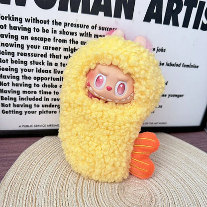 15/17cm Labubu Fried Shrimp Tempura Cosplay Doll Clothing Set Replacement Decoration Accessories Suitable for Ropa Labubu V3