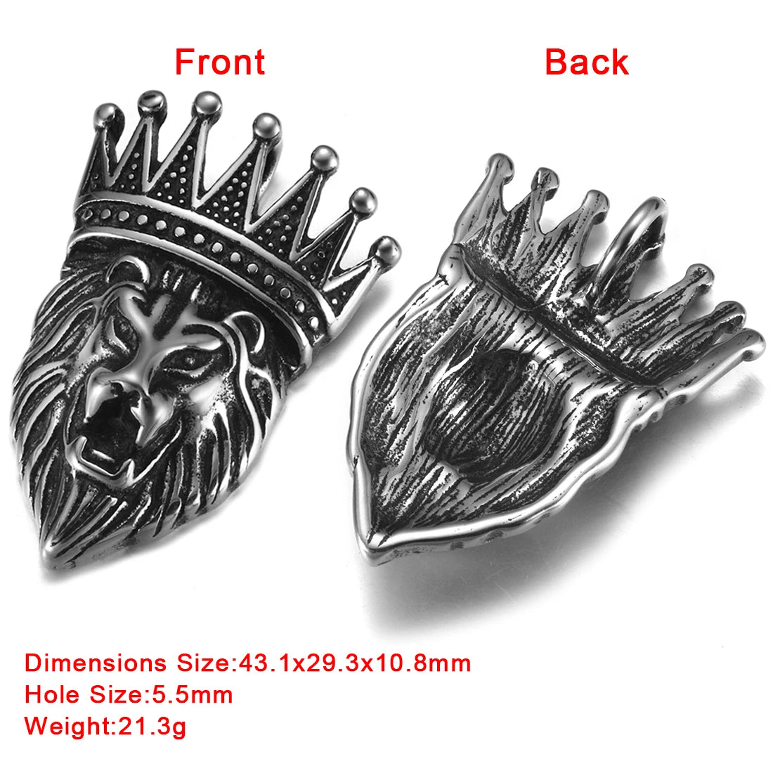 316L Choice Stainless Steel Viking Skull Animal Vintage Pendant for Men Necklace Bracelet DIY Accessories Finding Jewelry Making