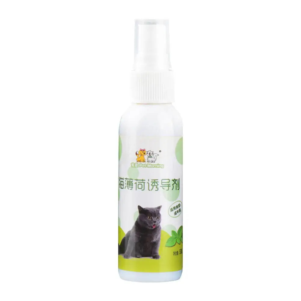 50ml Natural Healthy Cat Catnip Spray Safe Long-term Supplies Spray Training Soothe Mood Inducer Scratching Effect Pad Pet R7Y7