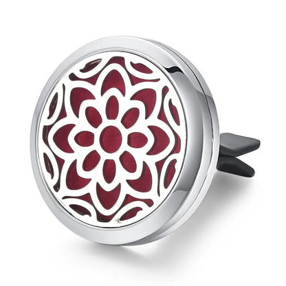 Aromatherapy Jewelry Locket Pendant Car Air Freshener Vent Clip Aroma Perfume Oils Locket Essential Oil Diffuser Car Clip