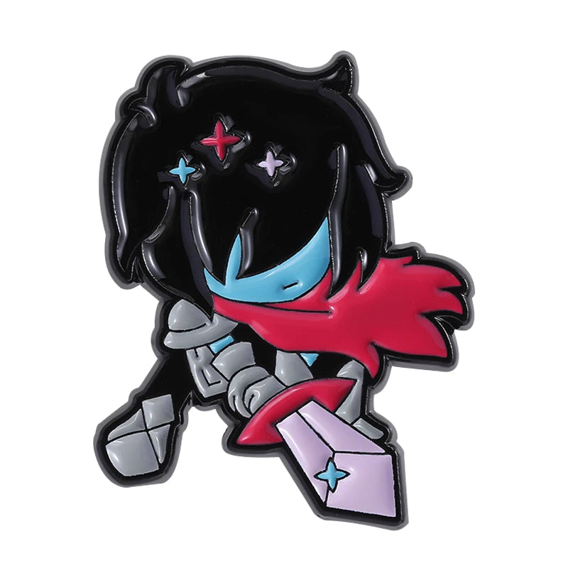 Deltarune Susie Kris Enamel Pins RPG Game Characters Brooches Lapel Backpack Badge Jewelry Accessories Gifts for Fans Friends