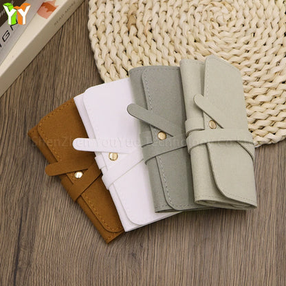 Lightweight Jewelry Organizer Roll Waterproof Foldable Travel Storage Bag for Women Girls Necklaces Rings Earrings Bracelet
