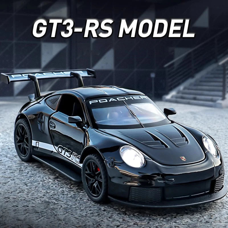 1:32 911 GT3 RS Alloy Die Cast Toy Car Model Sound and Light Children's Toy Collectibles Birthday gift