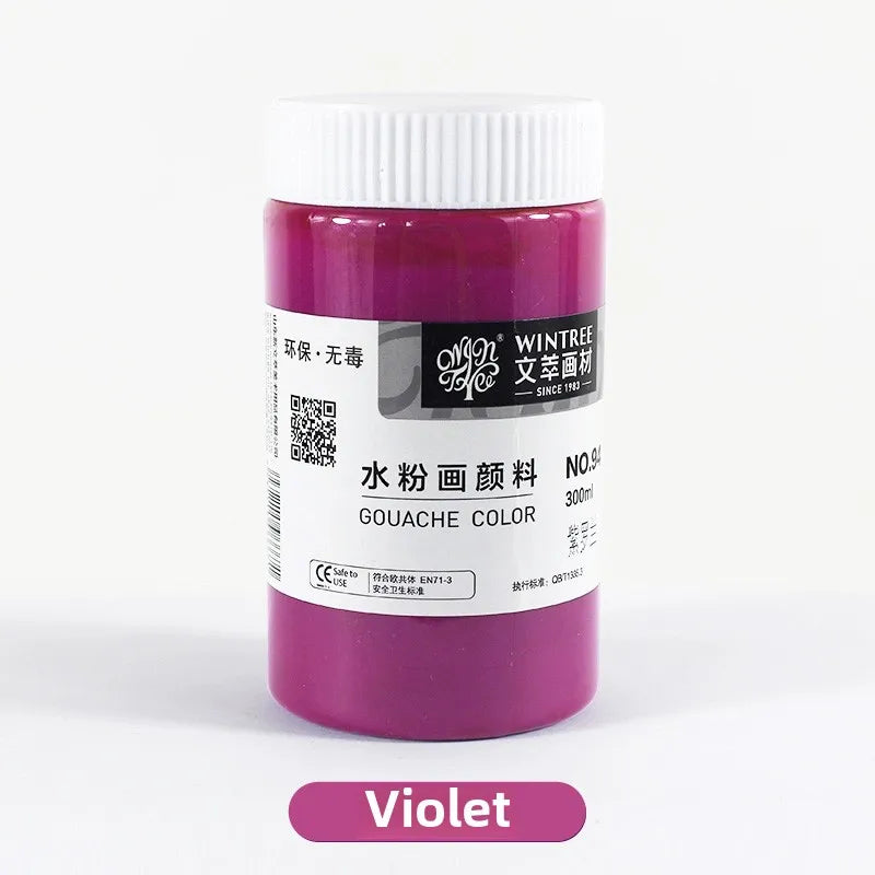 Gouache Paint Super Gouache Color 300ml Single Pack Art Class Non-toxic Beginner Pigment Art Student Special Large Bottle