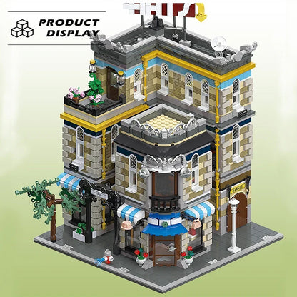 Street View The Hat Store Building Blocks City Model Creative Expert Module Assembly Bricks Constructor Kids Toy For Adult Gifts