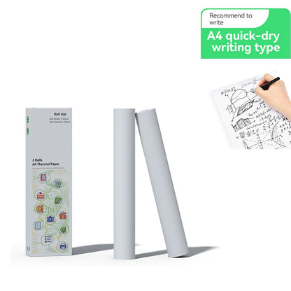 6 Rolls A4 Quick-dry Thermal Paper for mini printer thicker brighter and the font is clearer to make the printing quality better