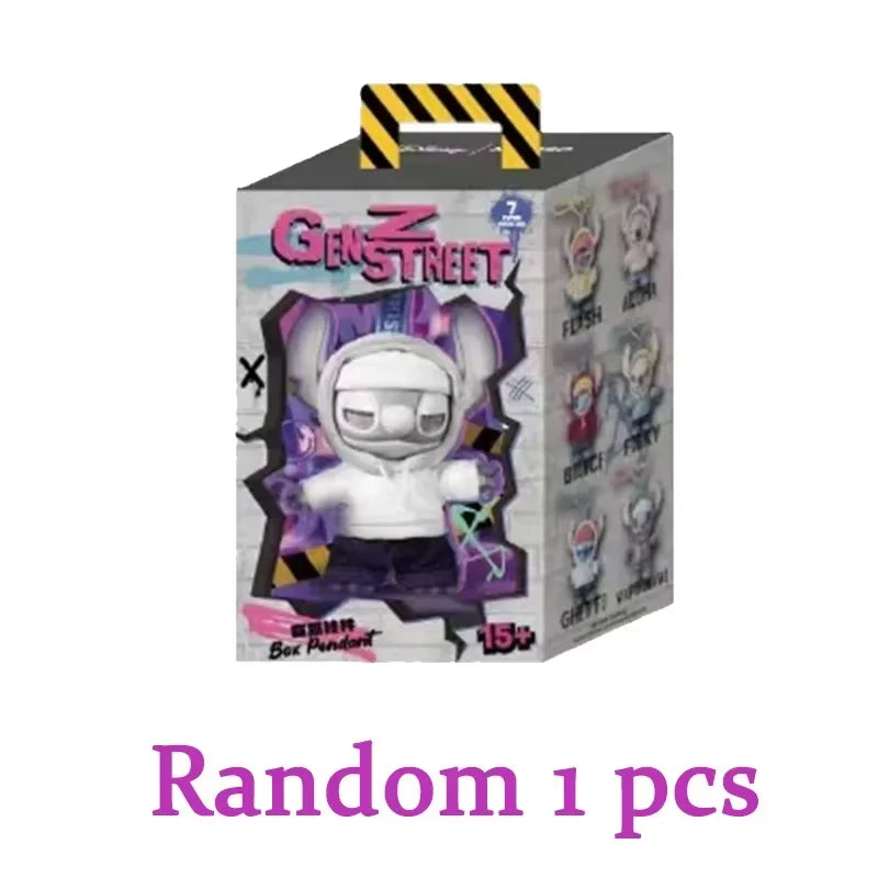 Stitch Has to Take a Bite No Matter How Sleepy It Is GenZ Street Series Mystery Box Funny Diary Mystery Box Children's Toys