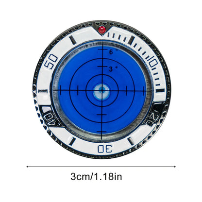 Golf Ball Marker High Precision Golf Slope Putting Level Reading Ball Marker Metal Golf Accessories