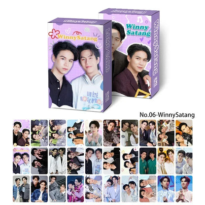 30PC/SET Bossnoeul Bbbuild Pondphuwin Firstkhaotung Geminifourth Perthsaint Winnysatang Netjames Zeenunew Ohmfluke Box Lomo Card