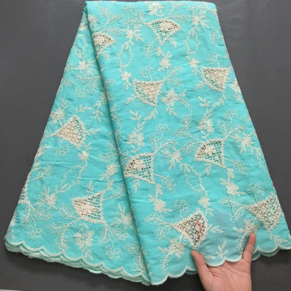 Nigerian Traditional Cotton Fabric, African Lace, Swiss Voile Lace – Premium Cultural Textiles For Bridalwear, Festive Attire