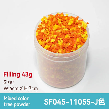 50ml 1-3mm Simulation bush grass sponge tree powder coarse grain flowers leaves diy military train model sand table scene layout