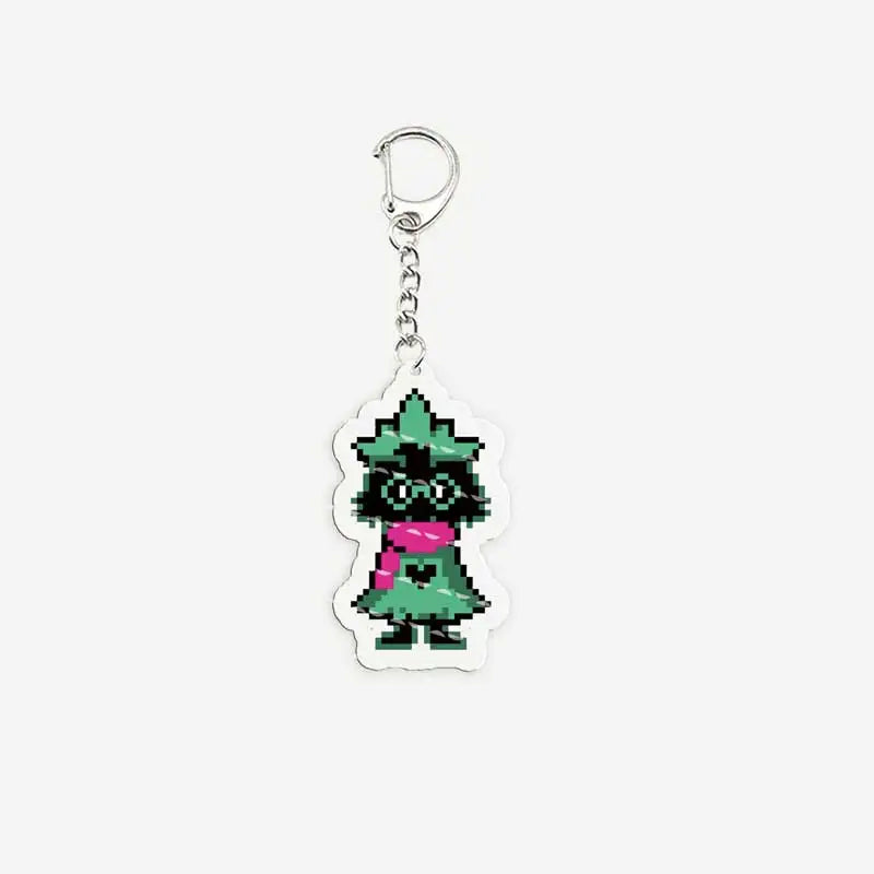 Popular Game Deltarune Spamton Susie Ralsei Meme Keychains for Accessories Bag Noelle Spamton KeyringsFans Gifts Gamer Friends