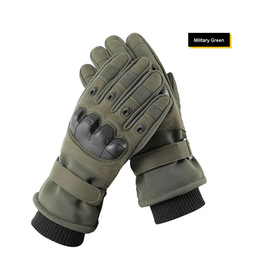 1Pair ColdProof Winter Gloves,Motorcycle Touchscreen Outdoor Hunting Protection Mountaineering Skiing Full Finger Gloves