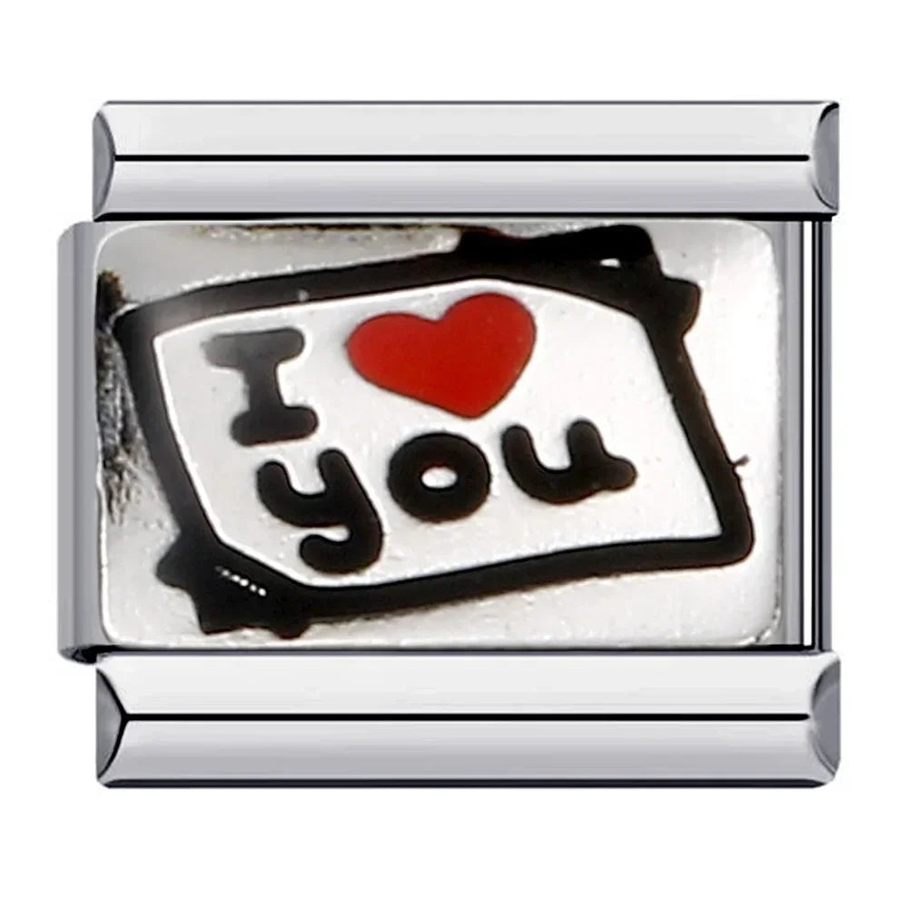 Fashion Original Lovers Stars Moon Charm Italian Links Fit 9mm Bracelet Stainless Steel Making Jewelry Bt003