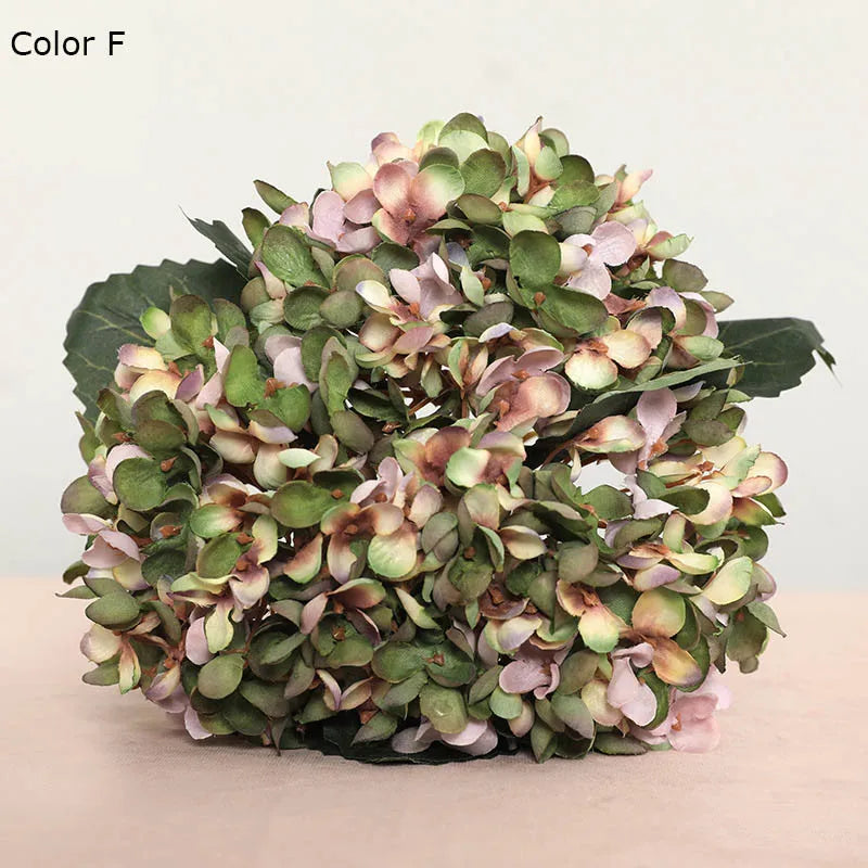 3Pcs/lot Hydrangea Autumn Fall Party fake Flowers Wedding Decoration Mariage flores artificiales Vase decor