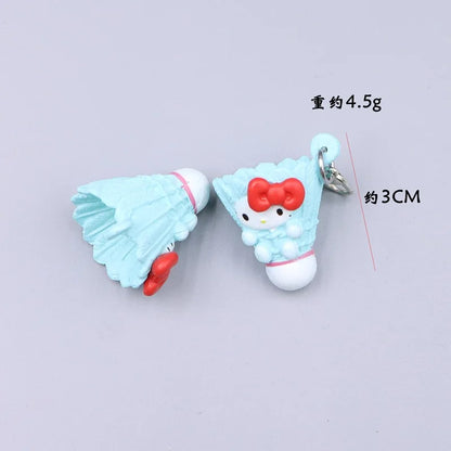 Kawaii Hello Kitty Toy Cute Anime Cat Keychain Backpack Phone Case Decoration Cartoon Festival Gift Women Accessories Wholesale