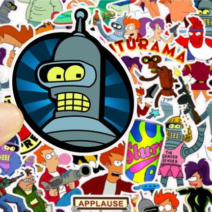 10/30/50pcs American Animation Futurama Stickers Cool Anime Cartoon Graffiti Sticker Decal for Kids Toy Phone Suitcase Scrapbook