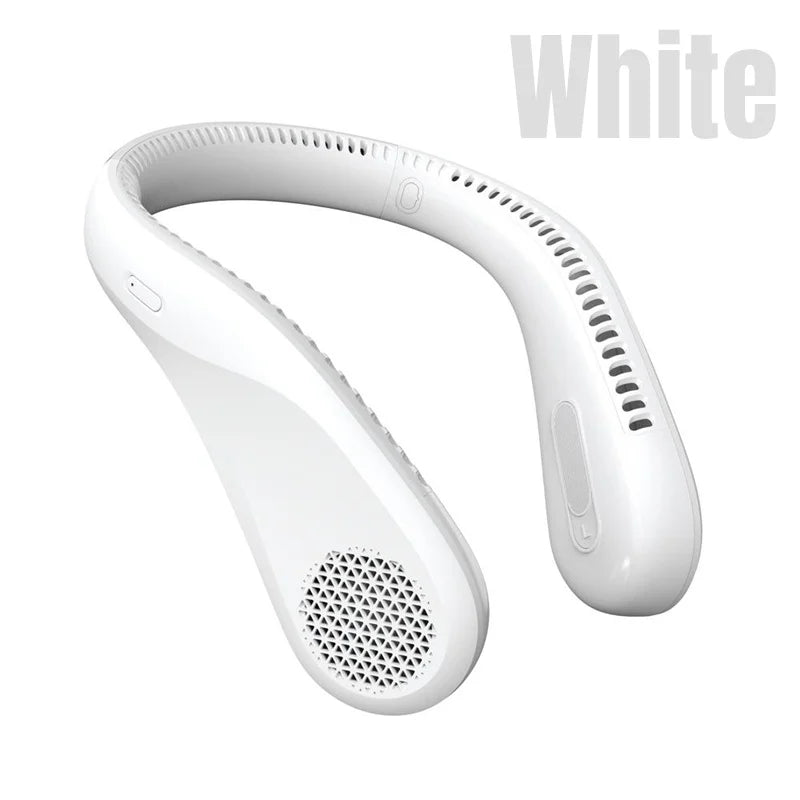 Xiaomi Bladeless Neck Fan Hands-Free USB Rechargeable Portable Cooler Silent Safe Outdoor Travel Sports 3 Speeds for Kids Adults