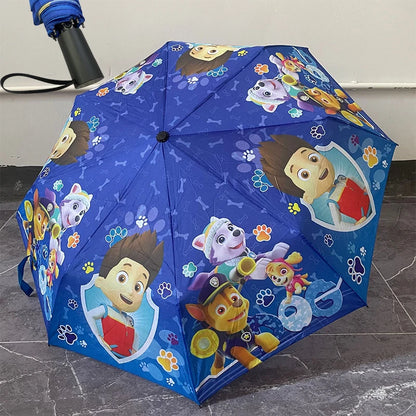 PAW Patrol Umbrellas for Children Cartoon Manual Umbrella Rain Gear Accessories Kawaii Chase Folding Umbrellas Boys Girls Gifts